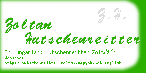 zoltan hutschenreitter business card